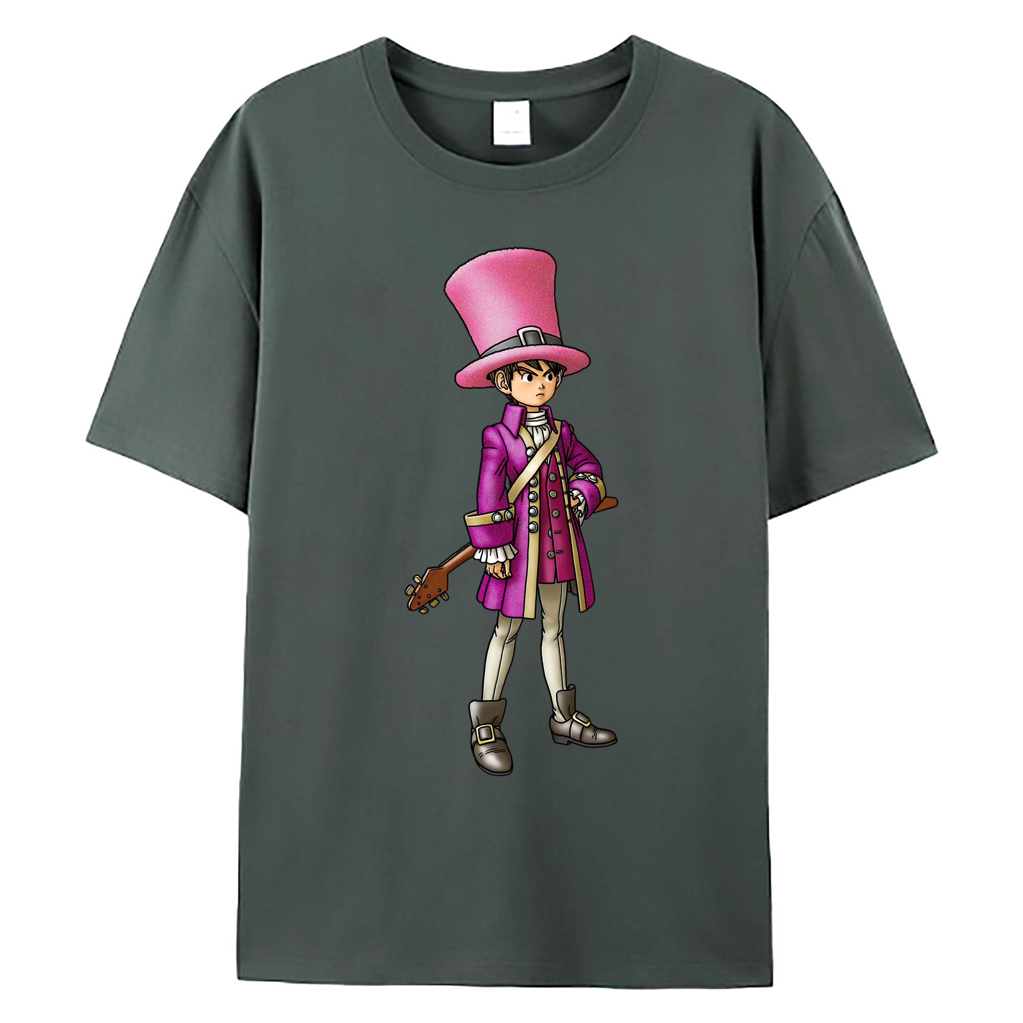 （画像用） ドラゴンクエスト Doragon Kuesuto Dragon Quest 綿100％ メンズ半袖Tシャツ｜肌触りやわらか＆通気性